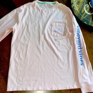 Light pink Vineyard Vines long sleeve T shirt